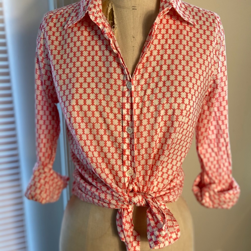 Cute J.crew sheer buttondown